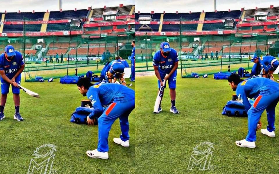 Rohit Sharma Plays With Ishan Kishan Ahead Of RR Vs MI Clash [X.com]